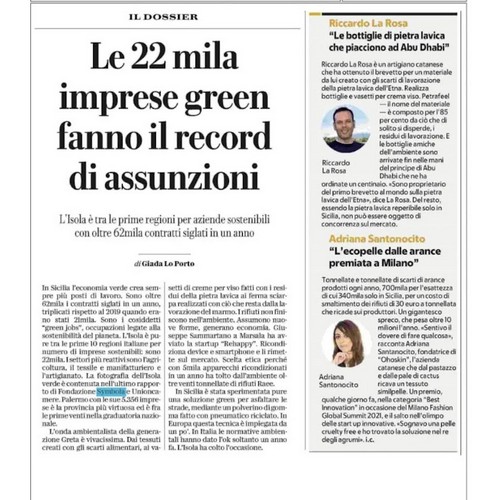Quotidiano La Repubblica “Dossier” – Dicembre “2021”