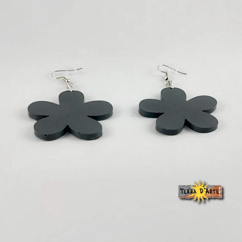 Campofiorito - Orecchini in PETRAFEEL Basalt Gray - La Pietra Lavica dell'Etna Eco-Friendly - immagine 2