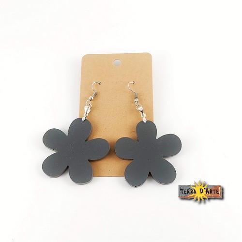 Campofiorito - Orecchini in PETRAFEEL Basalt Gray - La Pietra Lavica dell'Etna Eco-Friendly - immagine 3