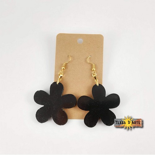 Campofiorito - Orecchini in PETRAFEEL Basalt Black - La Pietra Lavica dell'Etna Eco-Friendly - immagine 2