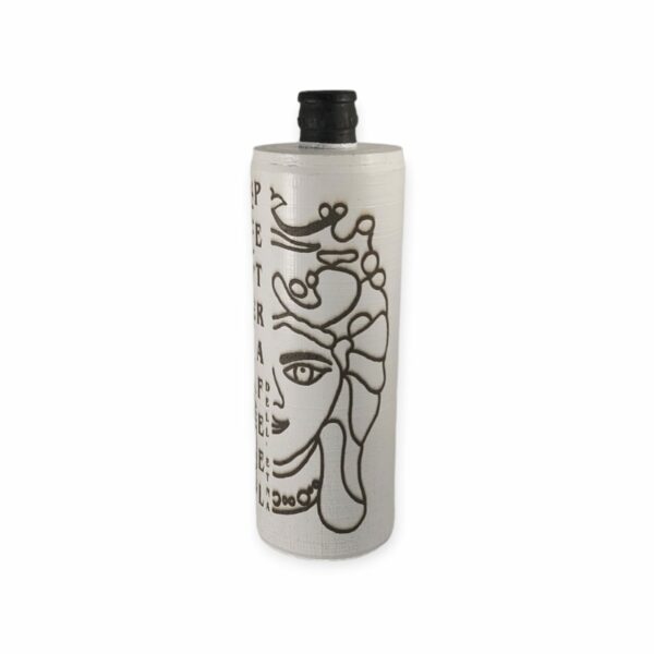 Bottiglia per Olio - PETRAFEEL dell'Etna - "Mori Siciliani" White Edition - immagine 4