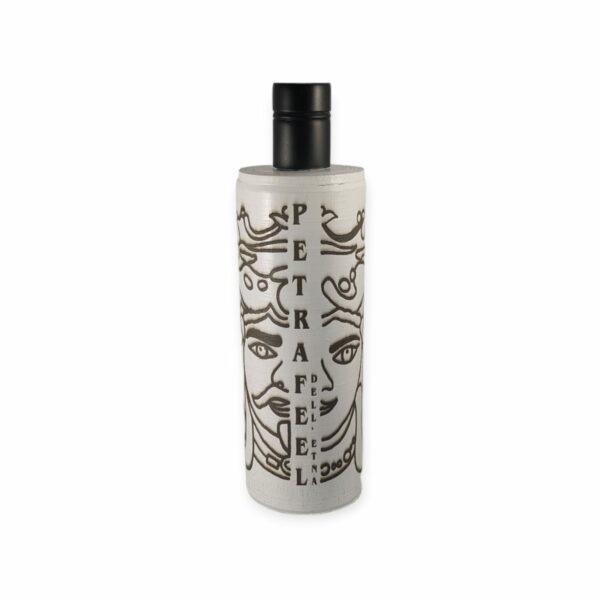 Bottiglia per Olio - PETRAFEEL dell'Etna - "Mori Siciliani" White Edition