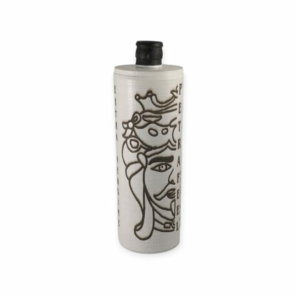 Bottiglia per Olio - PETRAFEEL dell'Etna - "Mori Siciliani" White Edition - immagine 3