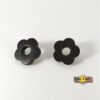 Ragusa - Orecchini in PETRAFEEL Basalt Black - La Pietra Lavica dell'Etna Eco-Friendly - immagine 2