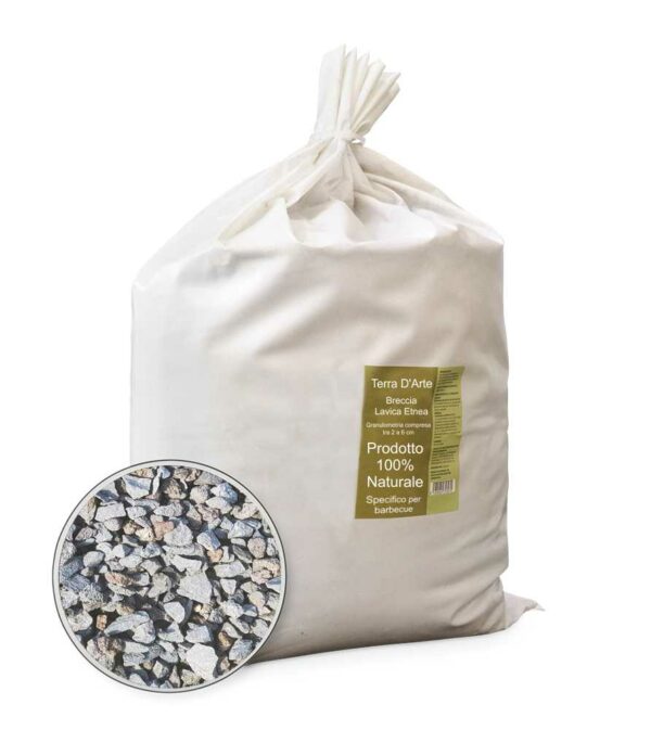 TerraStone 10 Kg - Roccia Lavica dell'Etna per Barbecue