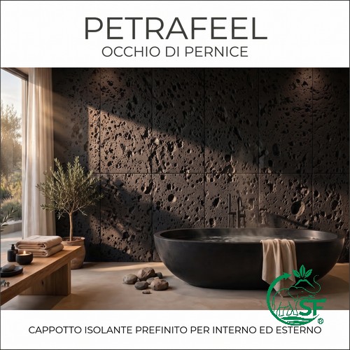 PETRAFEEL® Occhio di Pernice | Cappotto Isolante Prefinito per Interno ed Esterno