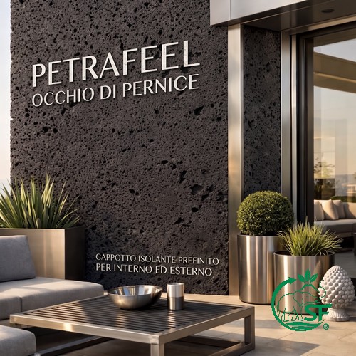 PETRAFEEL® Occhio di Pernice | Cappotto Isolante Prefinito per Interno ed Esterno